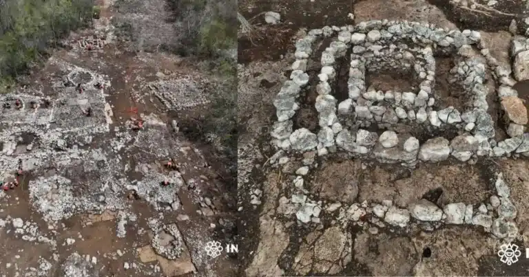 inah preserva posible altar maya en yucatán durante obras del tren maya de carga