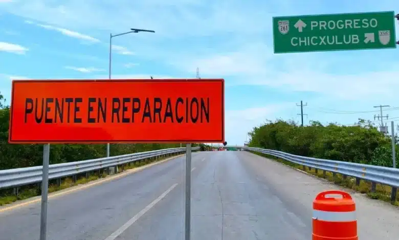Lluvias obligan a extremar precauciones en desvío de la Mérida-Progreso