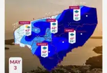 prevén lluvias fuertes y calor extremo este domingo 3 de mayo