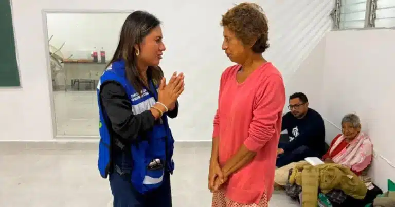 16 personas permanecen en refugios temporales por las intensas lluvias en Mérida