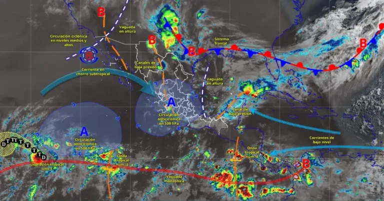 alerta por lluvias intensas en méxico y fin de onda de calor
