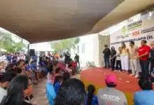 cecilia patrón inaugura barrio lapis en el roble en mérida