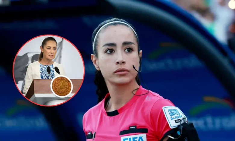 claudia sheinbaum reconoce a katia itzel garcía por hacer historia como árbitra central en el mundial 2026