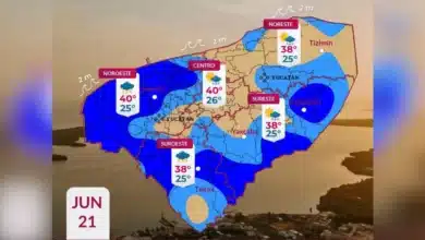 clima hoy en yucatán lluvias dispersas y hasta 40 grados