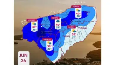 clima hoy en yucatán se espera lluvia y calor