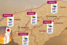 Clima hoy en Yucatán temperaturas de hasta 42°C este sábado 20 de junio