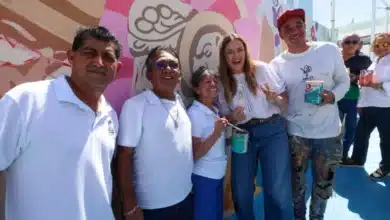 comerciantes transforman el lucas de gálvez con mural comunitario