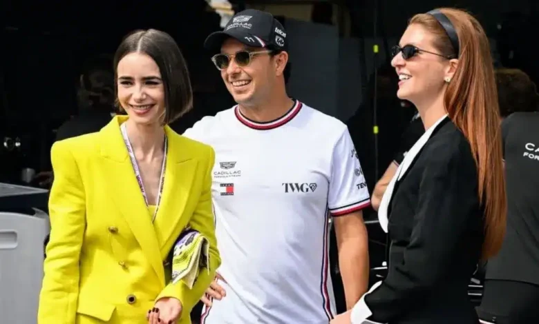 de la pista al set checo pérez y lily collins el crossover de la temporada final de emily in paris (1)