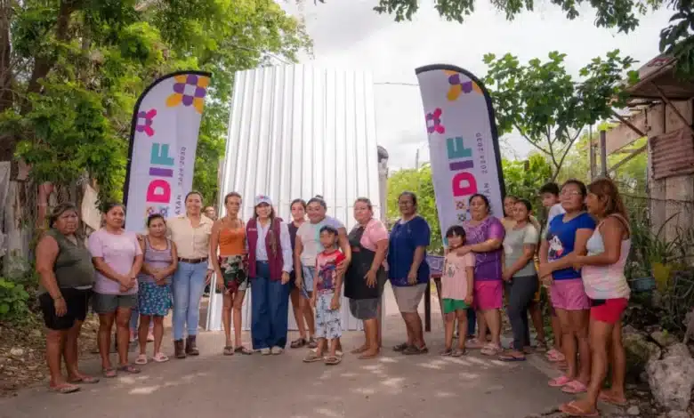 dif yucatán refuerza apoyo a familias afectadas por lluvias en pueblo unido