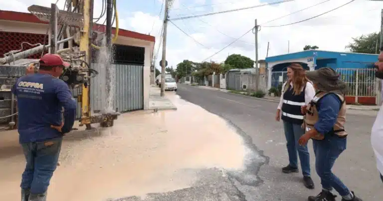 Cecilia Patrón refuerza atención a zonas inundadas con construcción de 120 nuevos pozos (Foto de cortesía)