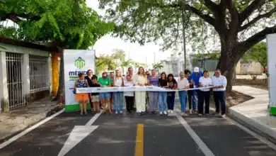Cecilia Patrón entrega calles repavimentadas en Brisas del Norte (Foto de cortesía)