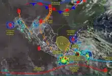 Pronóstico del tiempo hoy en México: Lluvias intensas y circulación ciclónica (Imagen de Conagua)