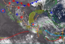 Pronóstico del tiempo hoy en México: onda tropical núm. 6 y lluvias intensas (Imagen de Conagua)