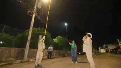 Iluminan el poniente de Mérida con casi 50 mil luminarias LED (Foto de cortesía)