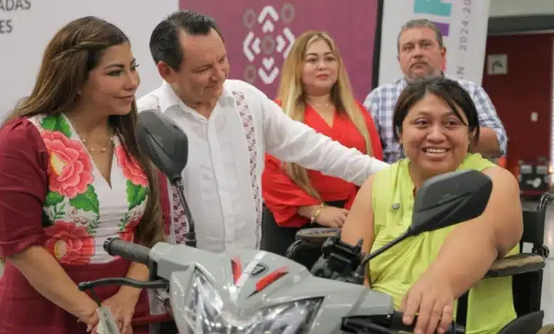 entrega yucatán motos adaptadas y anuncia inversión en agua potable para ticul y yotholín