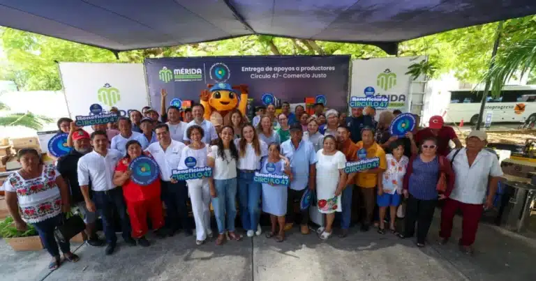 entregan apoyos a 48 productores para fortalecer el comercio justo en mérida
