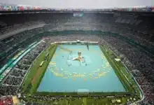 inauguración del mundial se vivió entre música y baile. foto reuters