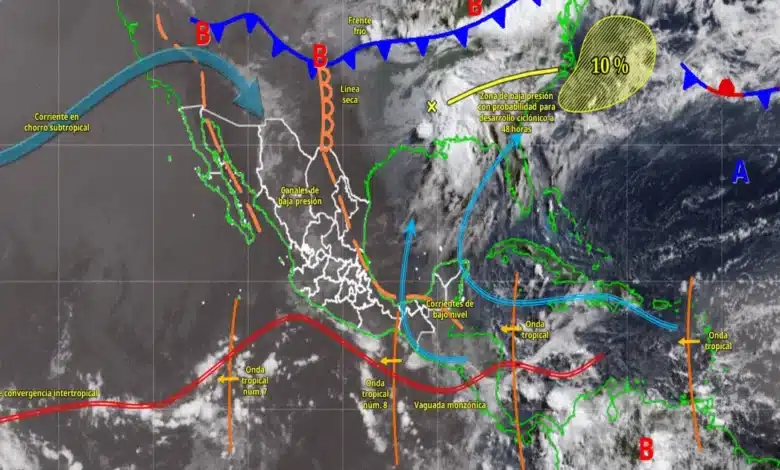 lluvias muy fuertes afectarán al centro, sur y sureste de méxico