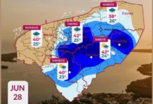 pronóstico prevé lluvias muy fuertes y calor de hasta 42 c este domingo