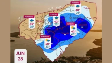 pronóstico prevé lluvias muy fuertes y calor de hasta 42 c este domingo