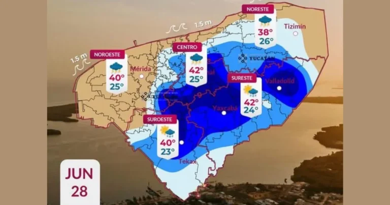 pronóstico prevé lluvias muy fuertes y calor de hasta 42 c este domingo