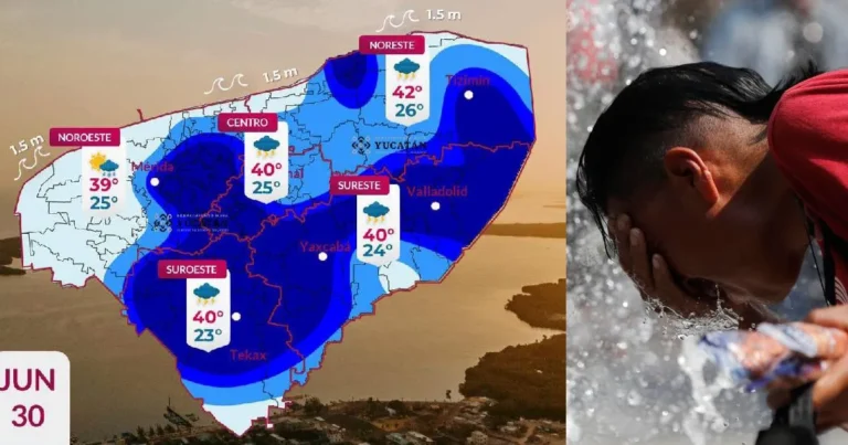 Clima hoy en Yucatán: humedad generará intenso calor