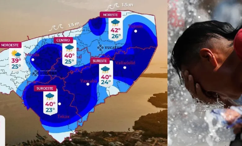 Clima hoy en Yucatán: humedad generará intenso calor