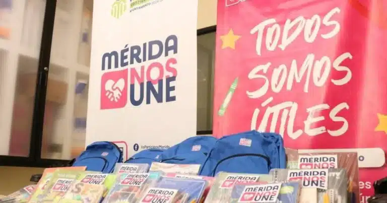 Ayuntamiento de Mérida invita a donar útiles escolares para apoyar a estudiantes vulnerables
