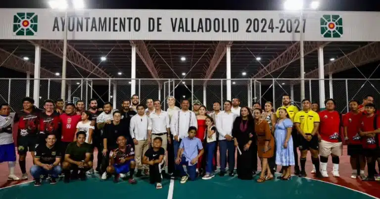 rommel pacheco inaugura la unidad deportiva san francisco en valladolid
