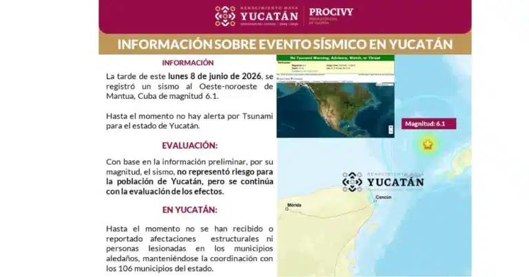 sin daños en yucatán tras sismo con epicentro frente a costas de cuba procivy