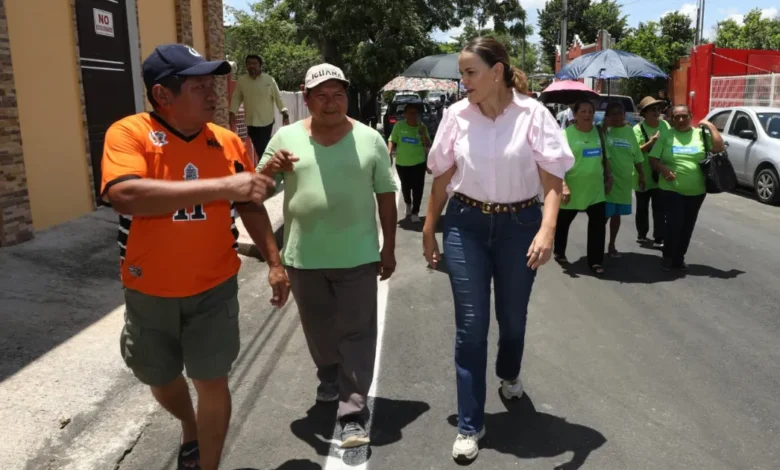 cecilia patrón entrega calles repavimentadas y supervisa nuevas obras viales