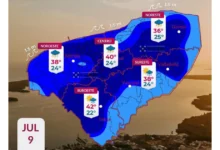 clima hoy en yucatán lluvias fuertes y calor de hasta 42°c