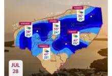 clima hoy en yucatán se esperan lluvias dispersas y calor