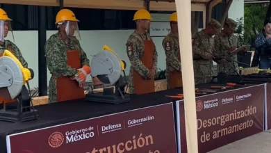 Destruyen 293 armas aseguradas en el Día Internacional de la Destrucción de Armas de Fuego