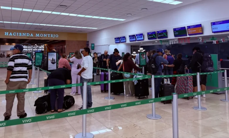 disparan vacaciones flujo aéreo en mérida