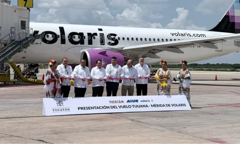 Regresa el vuelo directo Mérida-Tijuana (Foto de cortesía)