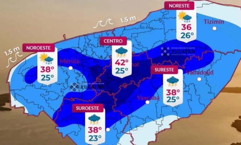 Clima hoy en Yucatán: se espera lluvia vespertina (Imagen de Procivy)