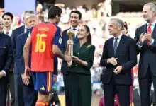 Claudia Sheinbaum sorprende al entregar el Balón de Oro a Rodri (Foto de internet)