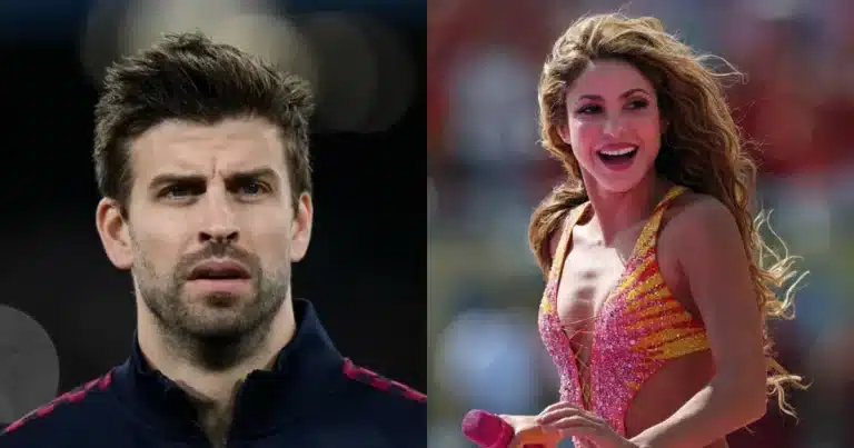 Captan la reacción de Piqué al ver actuar a Shakira en la final del Mundial (Fotos de internet)
