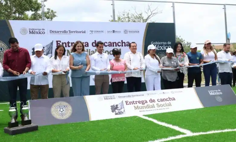 Yucatán lidera a nivel nacional con más canchas del programa SEDATU-CONADE (Foto de cortesía)