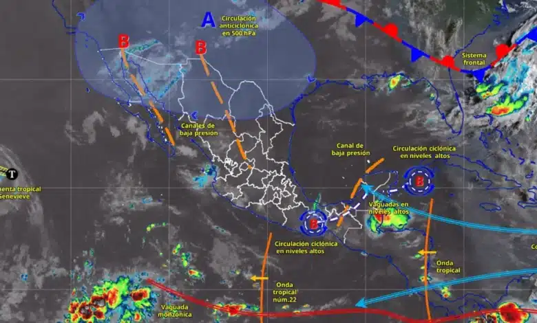 lluvias fuertes y calor extremo seguirán afectando gran parte de méxico
