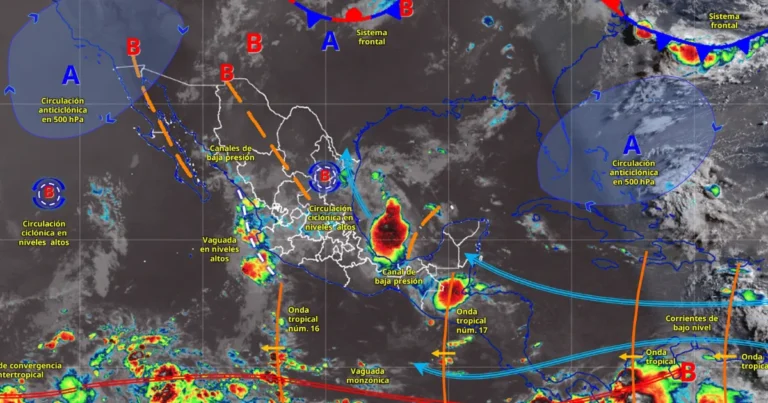 lluvias intensas y calor extremo afectarán a méxico este 9 de julio