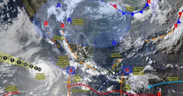 lluvias muy fuertes afectarán a nueve estados de méxico