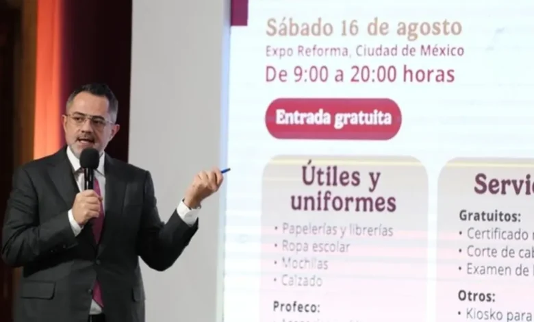 profeco despliega 55 ferias de regreso a clases en todo el país para apoyar la economía familiar