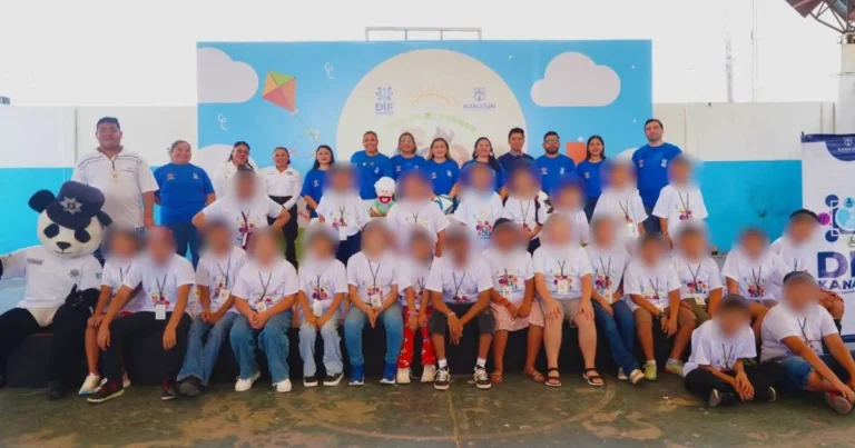 Más de 50 niñas y niños con discapacidad viven “Un Verano DIF-erente” en Kanasín