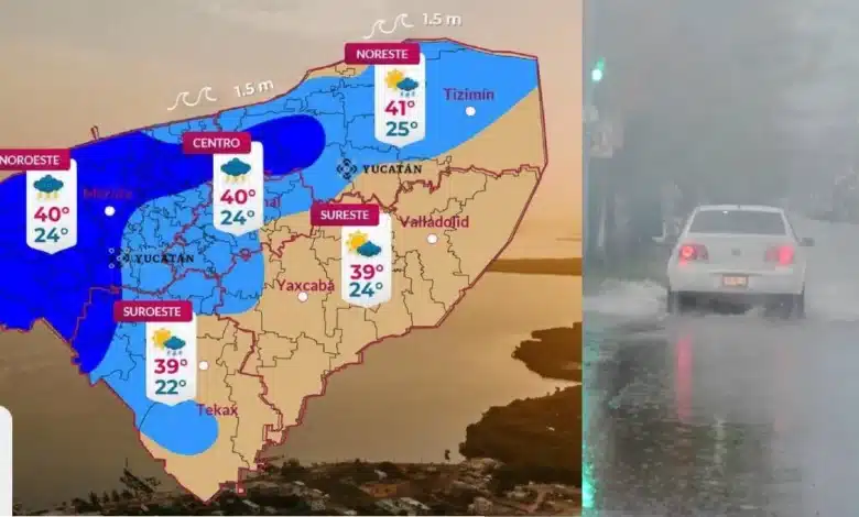 Clima hoy en Yucatán: se esperan lluvias puntuales