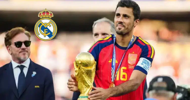 Real Madrid busca fichar a Rodri y ofrece sueldo millonario al Campeón del Mundo