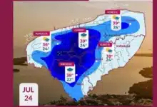 se prevé lluvias fuertes y calor de hasta 39°c este viernes 24 de julio