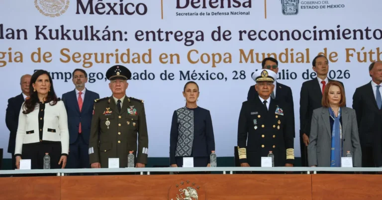 sheinbaum reconoce a participantes del plan kukulkán por la seguridad durante el mundial 2026