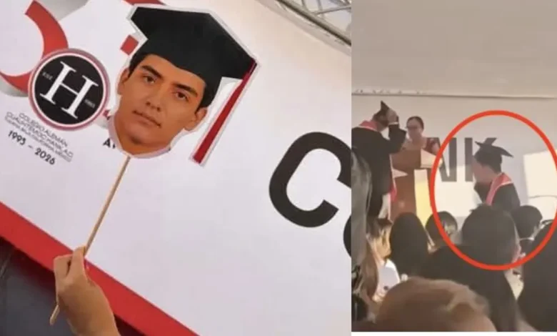 video gil mora llegó justo a tiempo para graduarse de preparatoria